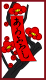 梅に赤短